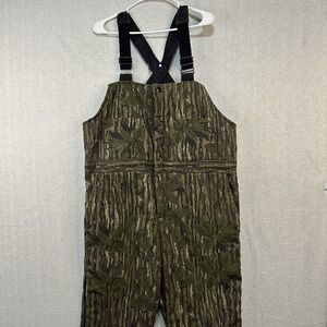 VTG Walls Blizzard-Pruf Men's Large Short Bib‎ Overalls Insulated Realtree Camo